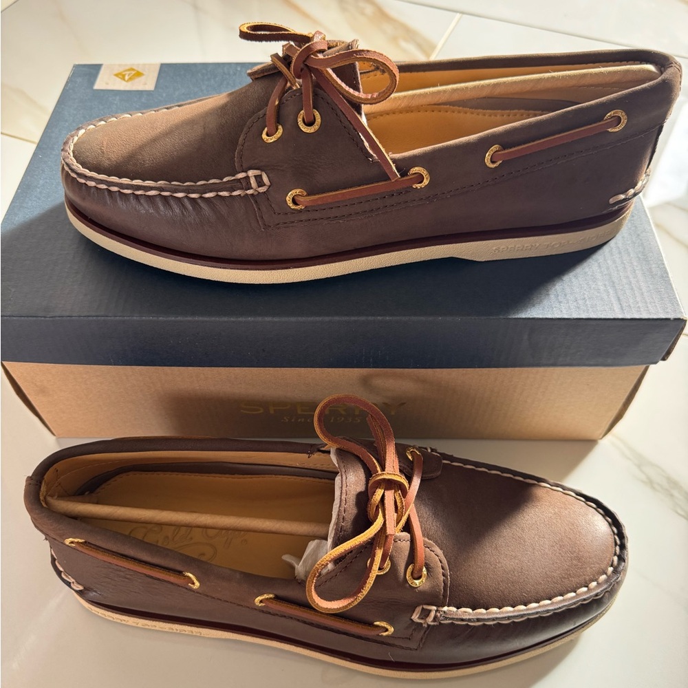 Sperry Gold Cup Authentic Original Boat Shoe in Brown - Picture 4 of 5